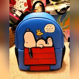 Blue Snoopy Backpack